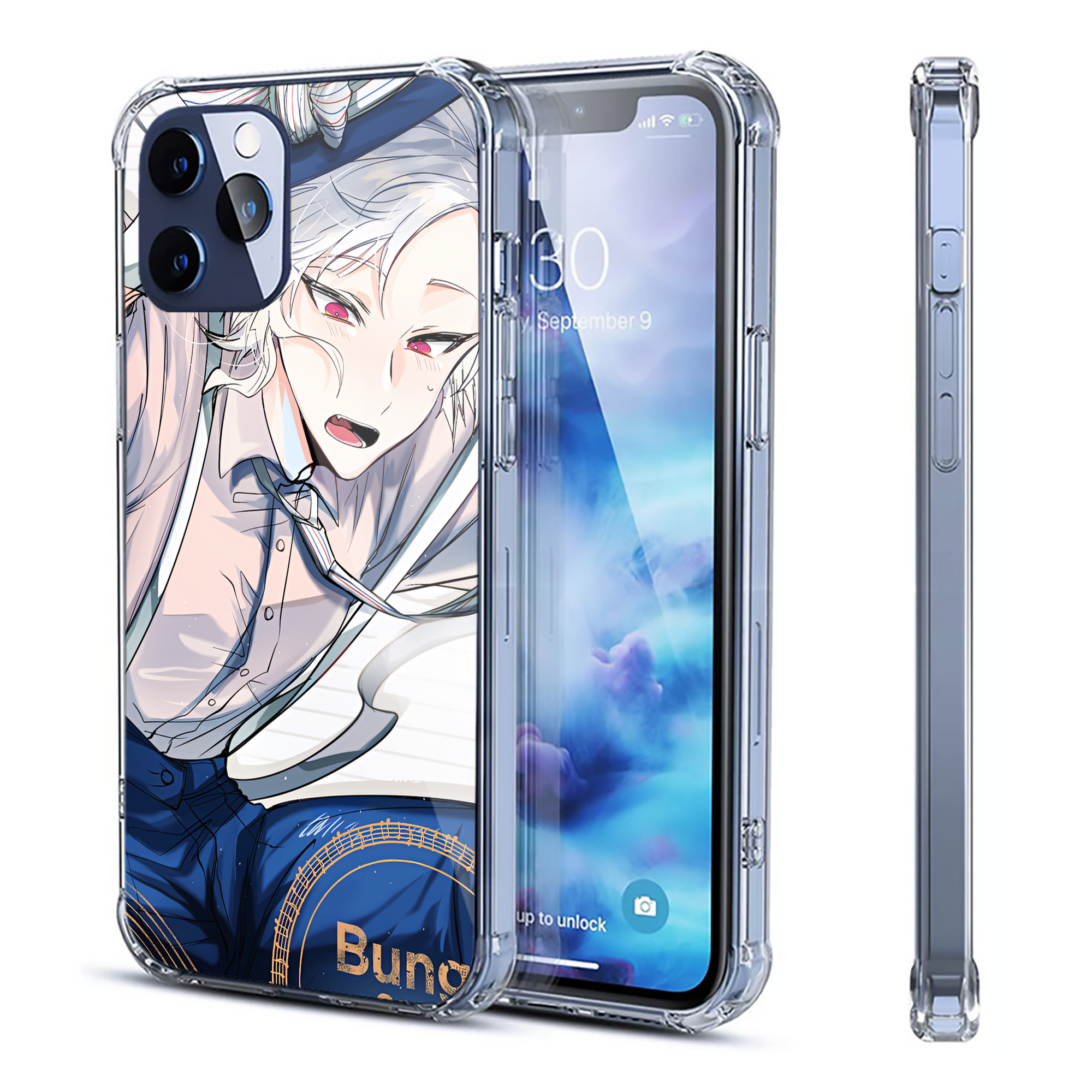 （画像用） 文豪ストレイドッグス Bungo Stray Dogs 【iPhone 12シリーズ対応】透明スマホケース（クリアソフトケース）